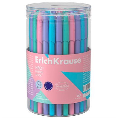 Ручка шарик синяя  Neo® Stick Pastel 0.7, Super Glide Technology 55380 /Erich Krause/ - фото 69934750