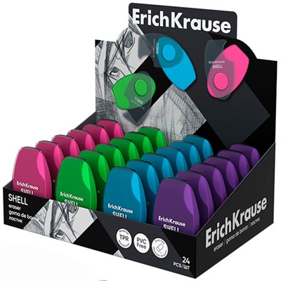 Ластик Shell в пластиковом футляре 35133 /Erich Krause/. - фото 69934812