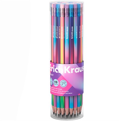 Карандаш ч/гр. Galaxy с ластиком HB 60725 /Erich Krause/ - фото 69934818