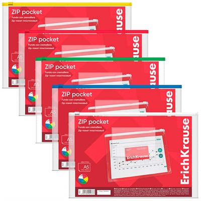Zip-пакет пластиковый PVC Zip Pocket A5 2937 ErichKrause - фото 69934895