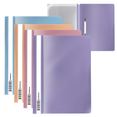 Папка-скоросшиватель пластиковая Matt Manga, A4, ассорти 61131 ErichKrause - фото 69934899