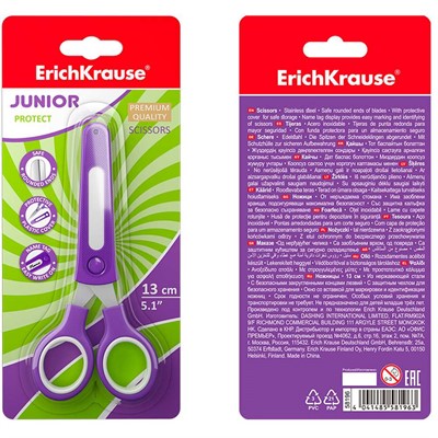 Ножницы 13 см Junior Protect ассорти 58196 ErichKrause - фото 69934991