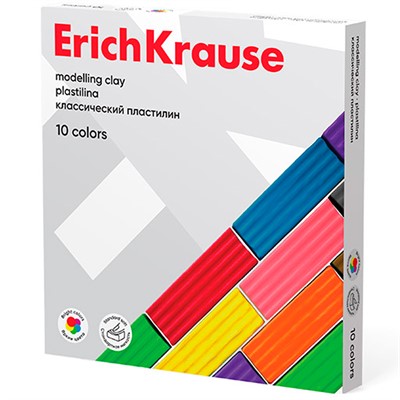 Пластилин 10 цв. классический 160 г 50640 /Erich Krause/. - фото 69935025