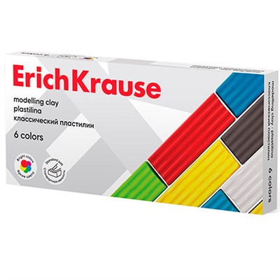 Пластилин 6 цв. классический 96 г 50557 /Erich Krause/. - фото 69935052