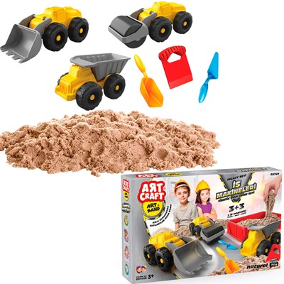 Набор для творчества Кинетический песок Большая стройка, 750 03727 ART SAND - фото 69935174