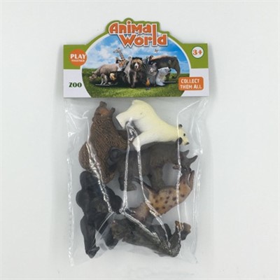 Набор животных TBS008B дикие в пак. - фото 69935294