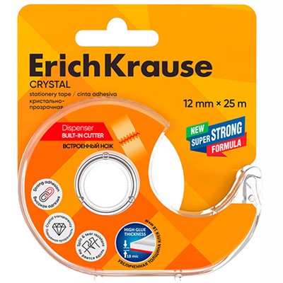 Клейкая лента 12ммх25м Crystal 19445 ErichKrause - фото 69935347