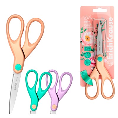 Ножницы 16 см Pastel Bloom ассорти 60844 ErichKrause - фото 69935367