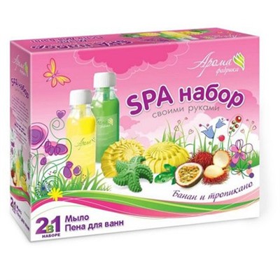 Набор для творчества Мыло и пена для ванн Банан и тропикано С1022 - фото 69935386