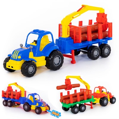 Трактор Крепыш с полуприцепом-лесовозом 44815 П-Е /6/ - фото 69935407