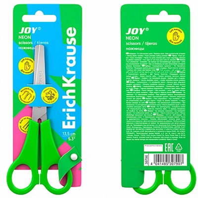 Ножницы 13.5 см для левшей JOY ассорти 30790 ErichKrause - фото 69935646
