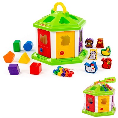 Логическая игрушка Домик №2 62307 /П-Е/4/ - фото 69935821