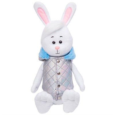Зайчик Зефир в жилетке 25см 278/25/жл - фото 69936480