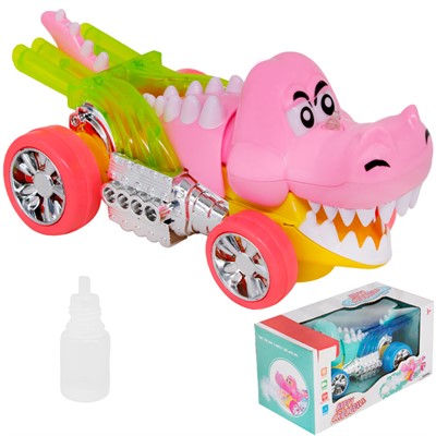 Игрушка на батарейках HD9068A Крокодил с паром в кор. - фото 69936736