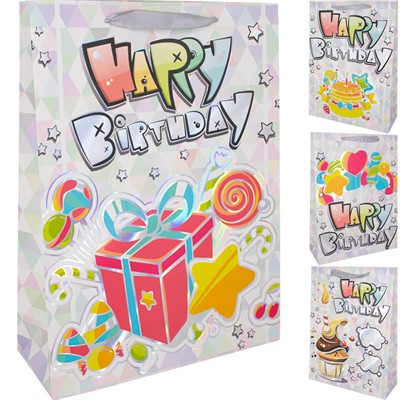 Пакет 31*42*10 см Happy Birthday FG250920611-3C - фото 69936924