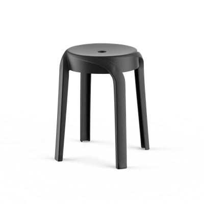 Табурет ECLER (черный) PP0006B (от 12 шт) - фото 69937206