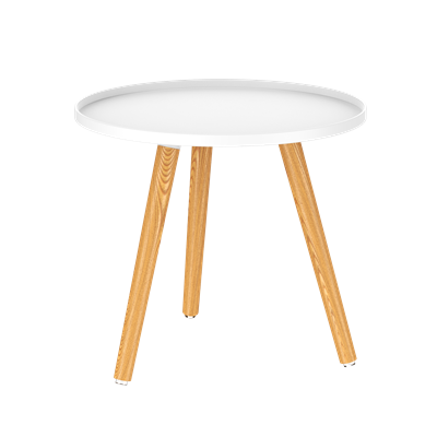 Стол журнальный TALVI белый (деревянные ножки) 1шт. PP0016WD  (от 12 шт) - фото 69937850