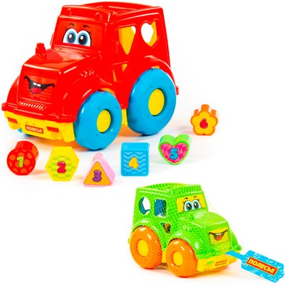 Логическая игрушка Трактор (в сеточке) 89410 /П-Е/ 12 / - фото 69938091