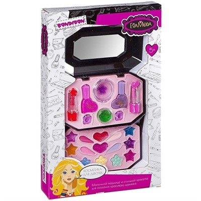 Набор косметики Eva Moda Косметичка раскладная с зеркальцем 77008 Bondibon - фото 69938434
