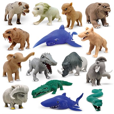 Фигурки-тянучки сюрприз ДОИСТОРИЧЕСКИЕ ХИЩНИКИ, в ассорт. 6-CN23 - фото 69938504