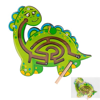 Деревянный Лабиринт с шариками Динозавр ОА-00000257 /Арбо/ - фото 69938695