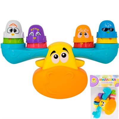 Развивающая игрушка Levatoys MK8424A Балансир Лосенок в пак. - фото 69938864