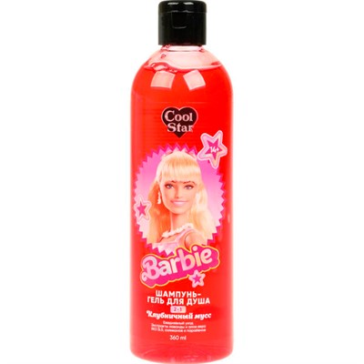 Шампунь гель для душа barbie 2в1 с экс лаванды и алоэ Вера, клу мусс,360мл Cool Star 118663-BR - фото 69939144