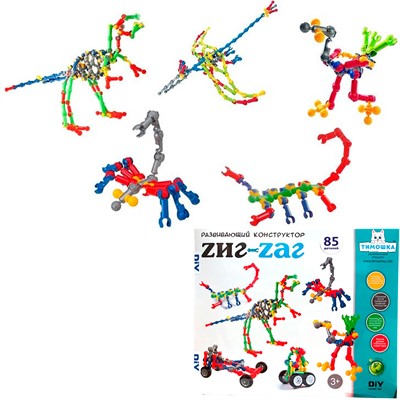 Конструктор Зиг-заг 100 деталей ТМ "ТИМОШКА" - фото 69939231
