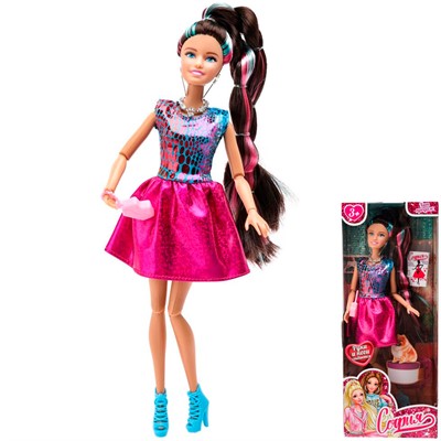 Кукла Карапуз 66001-C49-S-BB София 29 см руки и ноги сгиб. - фото 69939437