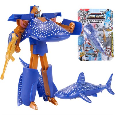 Трансформер 2555D Акула на картонке - фото 69939446