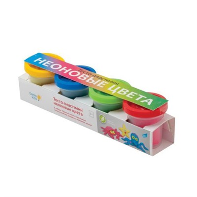 Набор для творчества Тесто для лепки Неоновые цвета ТА1016V /Genio Kids - фото 69939622