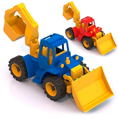 Трактор Ангара с грейдером и ковшом 141 Норд /18/ - фото 69939646