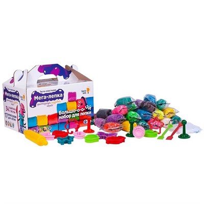Набор для творчества Тесто для лепки Мега лепка ТА1084 /Genio Kids - фото 69939650