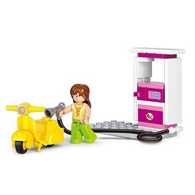 Конструктор Розовая мечта 38-0518 Автомойка в коробке - фото 69939762