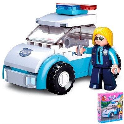 Конструктор Розовая мечта 38-0600В Машина  68 дет. в коробке - фото 69939791