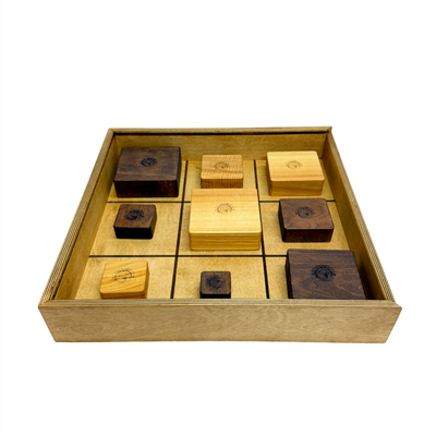 Деревянная игра «Странные крестики - нолики» Лайт в пенале - фото 69939933