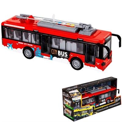 Троллейбус на батарейках Young Racer MK121 в кор. - фото 69939986