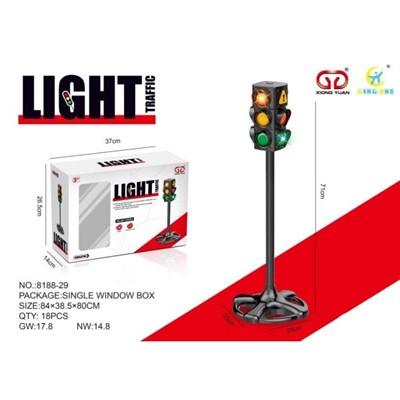 Игрушка на батарейках 8188-29 Светофор в кор. - фото 69940173