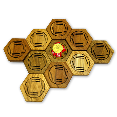 Медальницы из дерева (комплект из 10 шт.) - фото 69940278