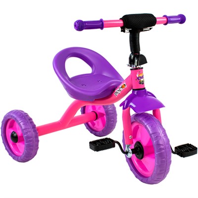 Велосипед трехколесный розовый JTRSM16-2 колеса EVA - фото 69940474