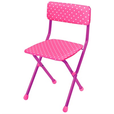 Стульчик СТУ3/8 горошек на розовом /Ника/ - фото 69940587