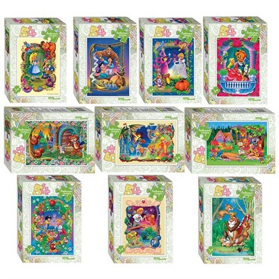 Пазл 54 Любимые сказки 71035 Степ /240/ - фото 69941009