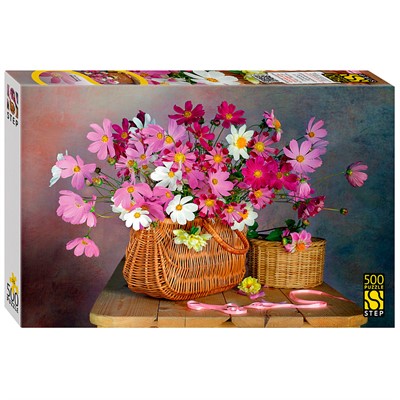 Пазл 500 Букет космей 91016 Степ - фото 69941134