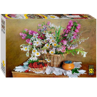 Пазл 1500 Натюрморт с ромашками 83084 Степ /9/ - фото 69941142