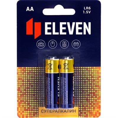 Батарейка Eleven SUPER AA (LR6) алкалиновая, BC2 301755 - фото 69941149