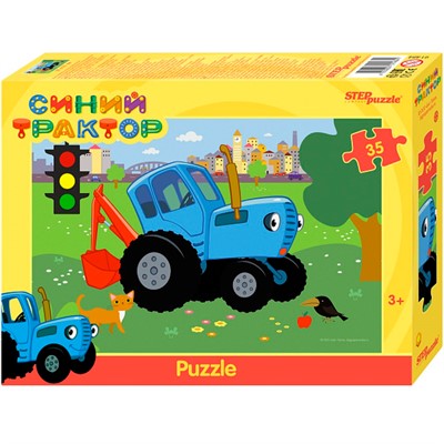 Пазл 35 Синий трактор 91484 Степ - фото 69941192