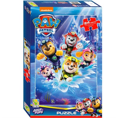 Пазл Макси 24 Щенячий патруль. Аква 90111 Степ /12/ - фото 69941242