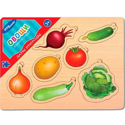 Деревянная Игра Дары природы. Овощи 89006 - фото 69941337