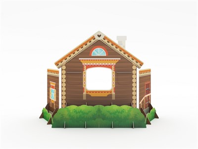 Театральная декорация «Изба» для детских представлений - фото 69941350