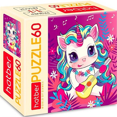 Пазл 60 эл. Пони-единорожка 085353 Hatber. - фото 69941457